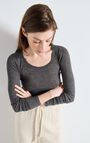 Women's t-shirt Massachusetts, MELANGE CHARCOAL, hi-res-model