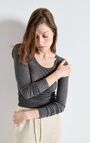 Women's t-shirt Massachusetts, MELANGE CHARCOAL, hi-res-model