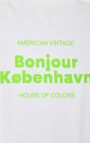 Unisex's t-shirt Fizvalley "Bonjour", KOBENHAVN, hi-res