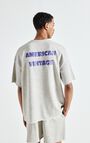Men's t-shirt Zofbay, HEATHER GREY GREEN AND BLUE PRINT, hi-res-model