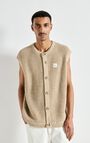 Men's cardigan Crashway, LINEN MELANGE, hi-res-model
