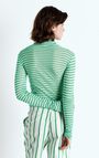 Women's t-shirt Massachusetts, GREEN STRIPES, hi-res-model