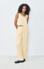 Women's trousers Unyl, BUTTER, hi-res-model