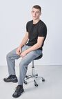 Men's t-shirt Decatur, MELANGE CHARCOAL, hi-res-model