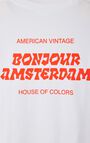 Unisex's t-shirt Fizvalley "Bonjour", AMSTERDAM, hi-res