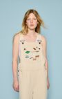 Women's dungarees Snopdog - 20 years, ECRU, hi-res-model