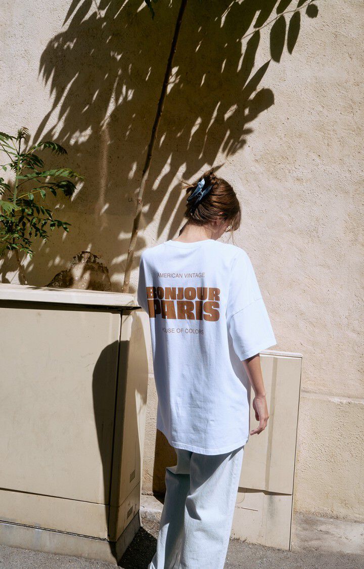 Unisex's t-shirt Fizvalley "Bonjour"