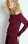 Women's t-shirt Ouky, VINTAGE BURGUNDY, hi-res-model