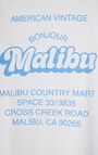 Unisex's t-shirt Fizvalley "Bonjour Malibu", WHITE, hi-res