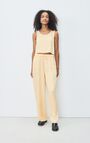 Women's trousers Unyl, BUTTER, hi-res-model