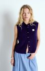 Women's cardigan East, PURPLE MELANGE, hi-res-model