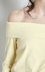 Women's t-shirt Ouky, VINTAGE CUSTARD, hi-res-model