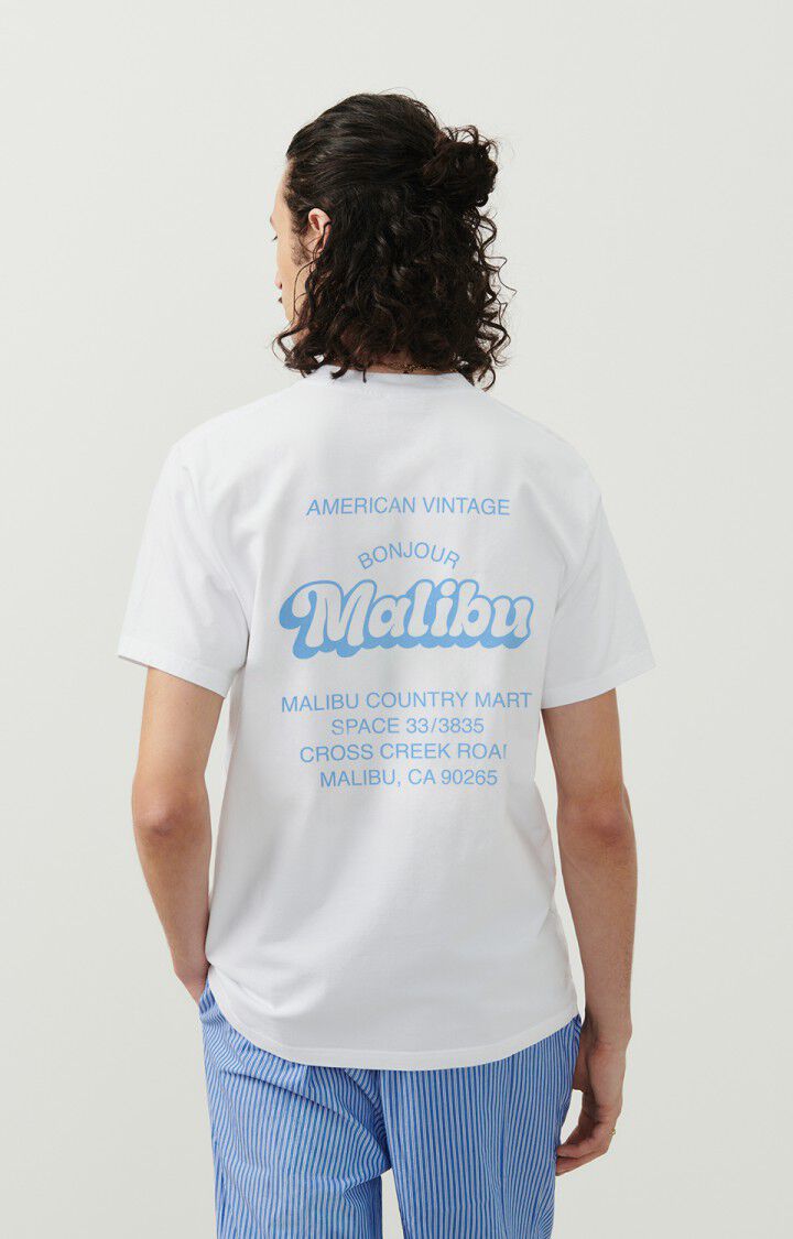 Unisex's t-shirt Fizvalley "Bonjour Malibu"