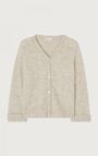 Women's cardigan East, MELANGE POWDER SNOW, hi-res