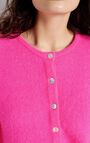 Women's cardigan Vitow, NEON PINK MELANGE, hi-res-model