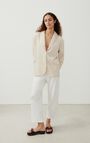 Women's blazer Uyabow, MELANGE ECRU, hi-res-model