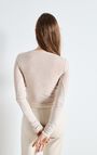 Women's t-shirt Massachusetts, MELANGE CREAM, hi-res-model