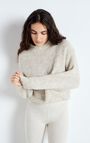 Women's jumper East, MELANGE POWDER SNOW, hi-res-model