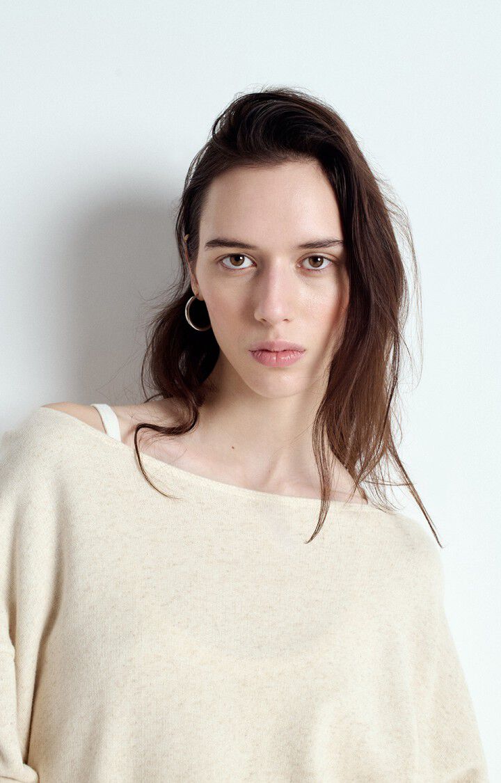 Women's sweatshirt Itonay, MELANGE ECRU, hi-res-model