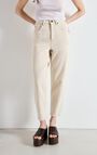 Women's big carrot jeans Tineborow, ECRU, hi-res-model