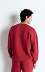 Men's sweatshirt Doven, OVERDYED GARNET, hi-res-model
