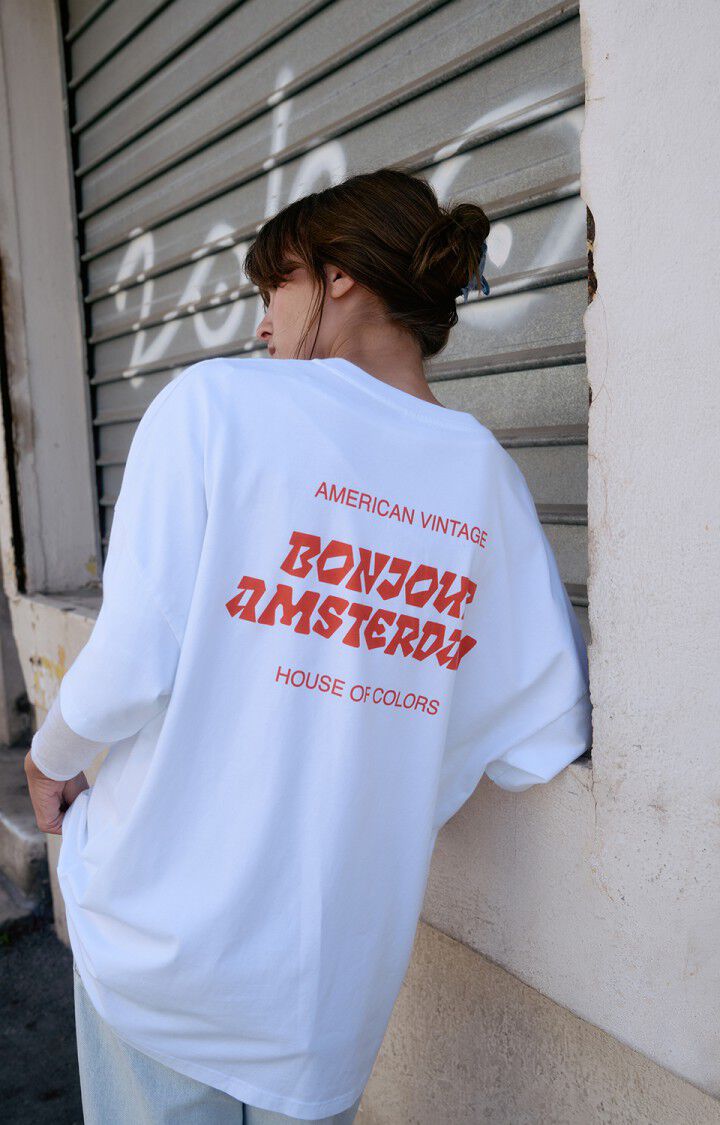 Unisex's t-shirt Fizvalley "Bonjour"