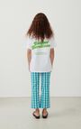 Unisex's t-shirt Fizvalley "Bonjour Barcelona", WHITE, hi-res-model