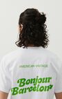Unisex's t-shirt Fizvalley "Bonjour Barcelona", WHITE, hi-res-model