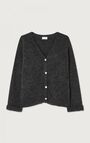 Women's cardigan East, MELANGE CHARCOAL, hi-res