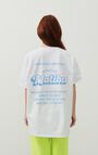 Unisex's t-shirt Fizvalley "Bonjour Malibu", WHITE, hi-res-model