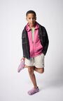 Kid's hoodie Doven, OVERDYED FLUO GERANIUM, hi-res-model