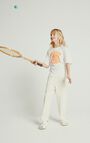 Kid's t-shirt Gamipy, WHITE AND NEON ORANGE, hi-res-model