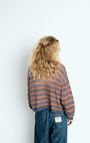 Women's cardigan Nenybay, TORNADO MELANGE STRIPED FLUORESCENT ORANGE, hi-res-model