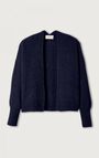 Women's cardigan East, MELANGE NAVY, hi-res