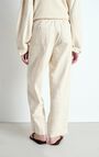 Women's trousers Uyabow, MELANGE ECRU, hi-res-model