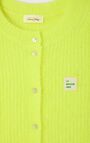Women's cardigan East, NEON YELLOW, hi-res