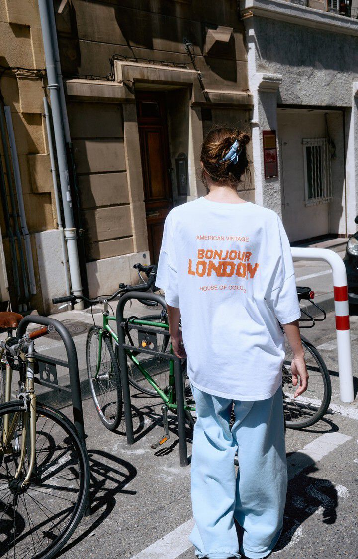 Unisex's t-shirt Fizvalley "Bonjour"