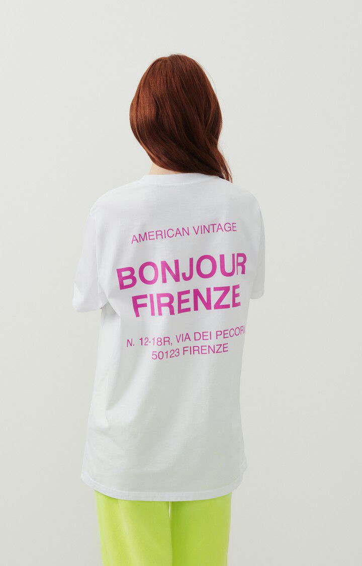 Unisex's t-shirt Fizvalley "Bonjour Firenze"
