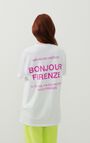 Unisex's t-shirt Fizvalley "Bonjour Firenze", WHITE, hi-res-model