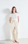 Women's trousers Afaz, ECRU, hi-res-model