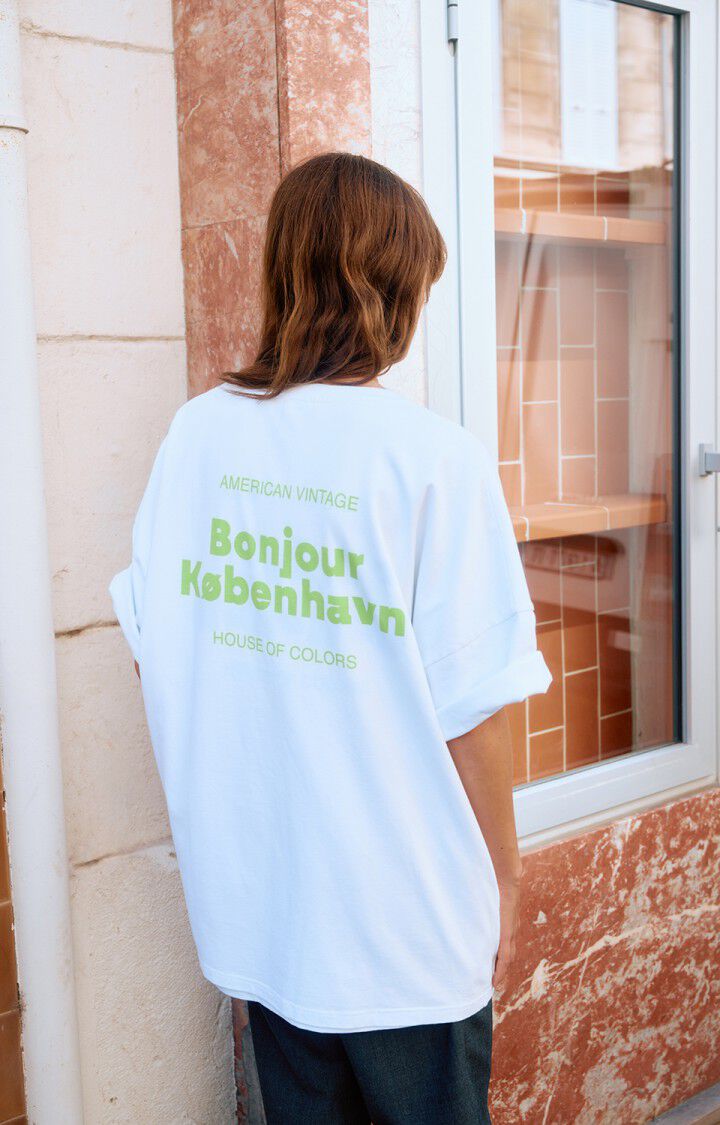 Unisex's t-shirt Fizvalley "Bonjour"