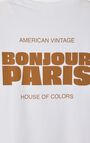 Unisex's t-shirt Fizvalley "Bonjour", PARIS, hi-res