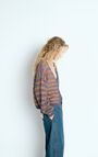 Women's cardigan Nenybay, TORNADO MELANGE STRIPED FLUORESCENT ORANGE, hi-res-model