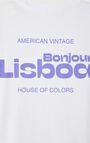 Unisex's t-shirt Fizvalley "Bonjour", LISBOA, hi-res