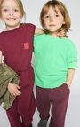 Kid's joggers Doven, OVERDYED BURGUNDY, hi-res-model