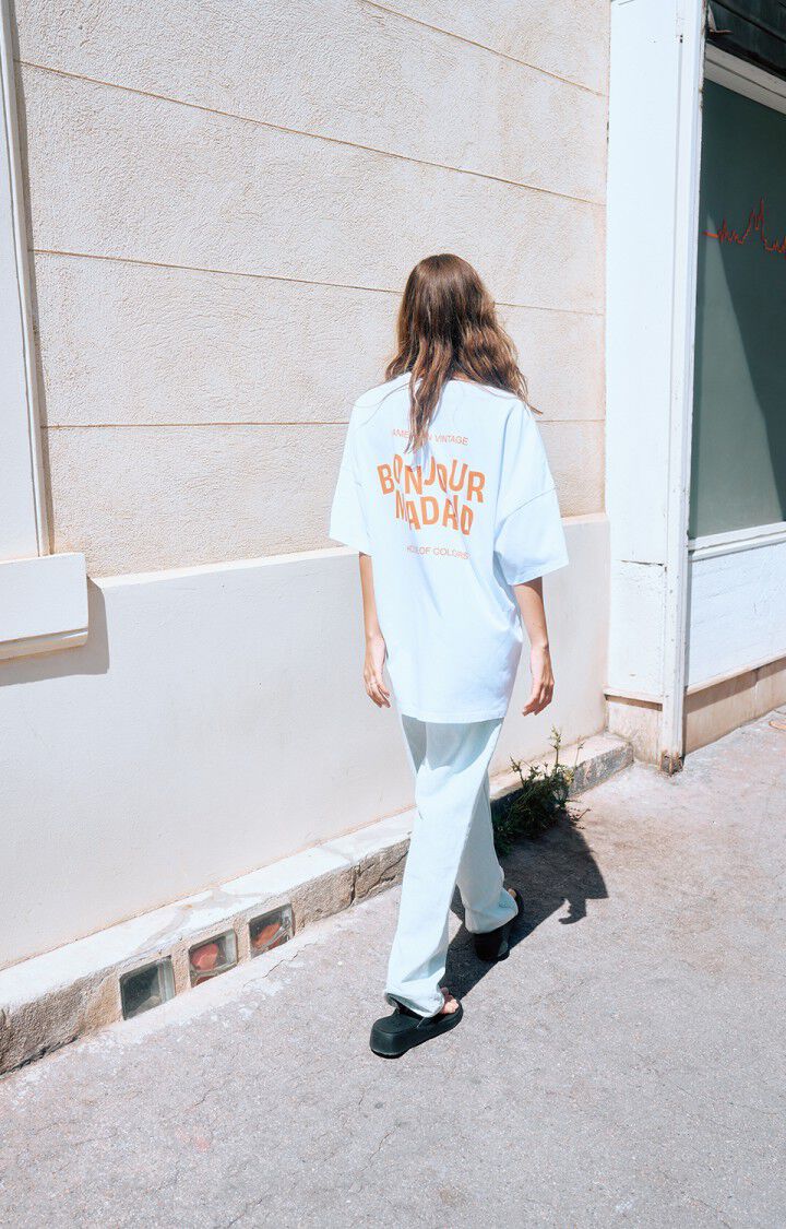 Unisex's t-shirt Fizvalley "Bonjour"