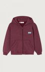 Kid's hoodie Doven, OVERDYED BURGUNDY, hi-res