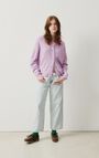 Women's cardigan Damsville, MELANGE GLYCINE, hi-res-model