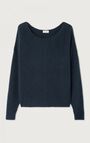 Women's jumper Damsville, NAVY BLUE BLACK MELANGE, hi-res