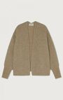 Women's cardigan East, MELANGE BEIGE, hi-res